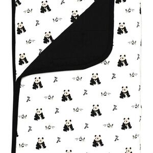 Kyte Baby Black and white Zen Panda Toddler Blanket